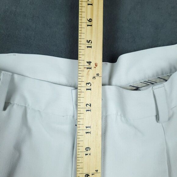 Nike Golf Shorts Mens 36 White Pleated Performance Lightweight Classic Summer - Picture 10 of 11